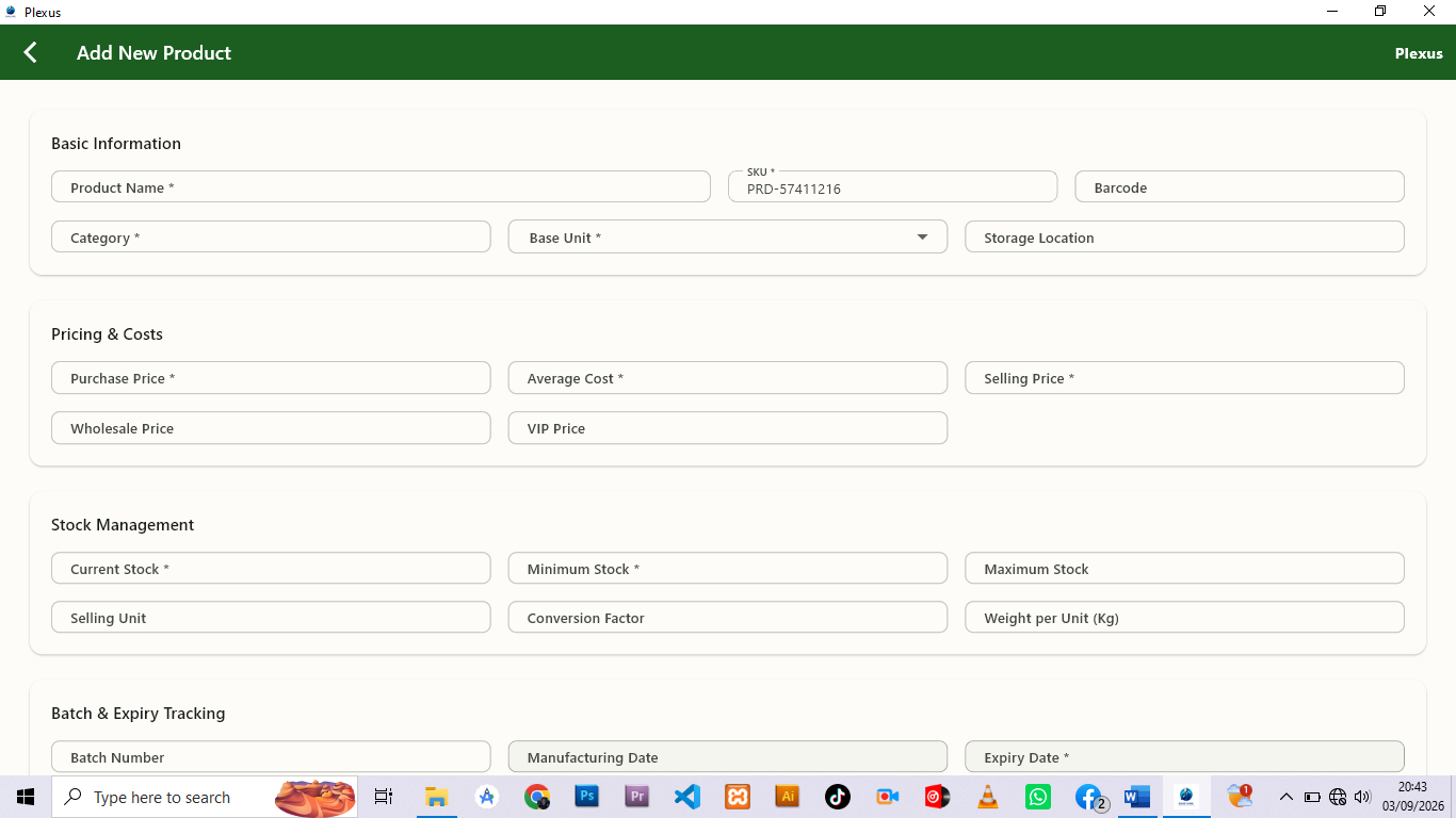 Plexus dashboard